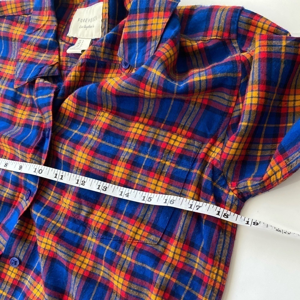 F21 plaid flannel size small - Picture 3 of 8